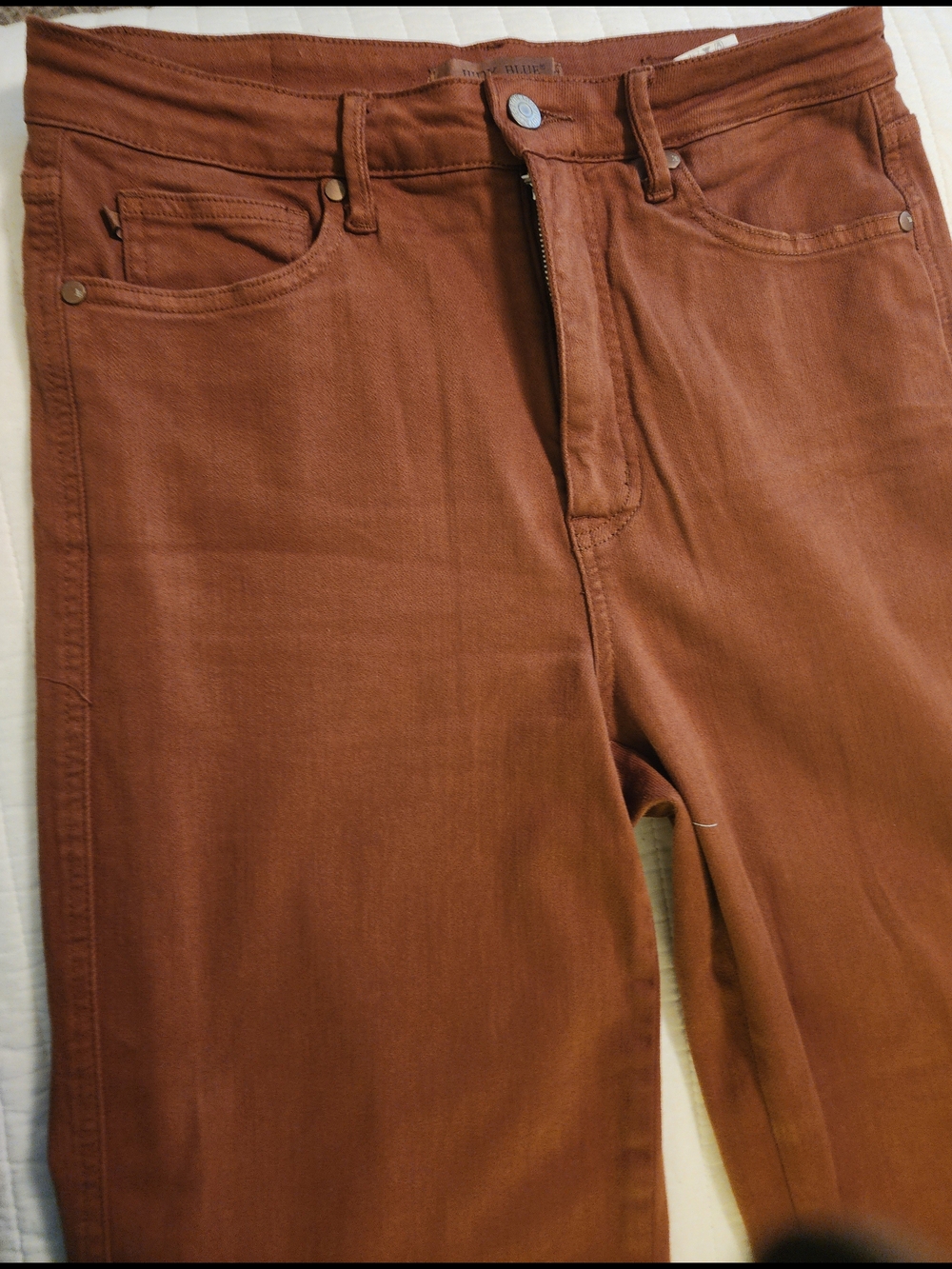 Judy Blue Rust Orange Straight Leg Jeans